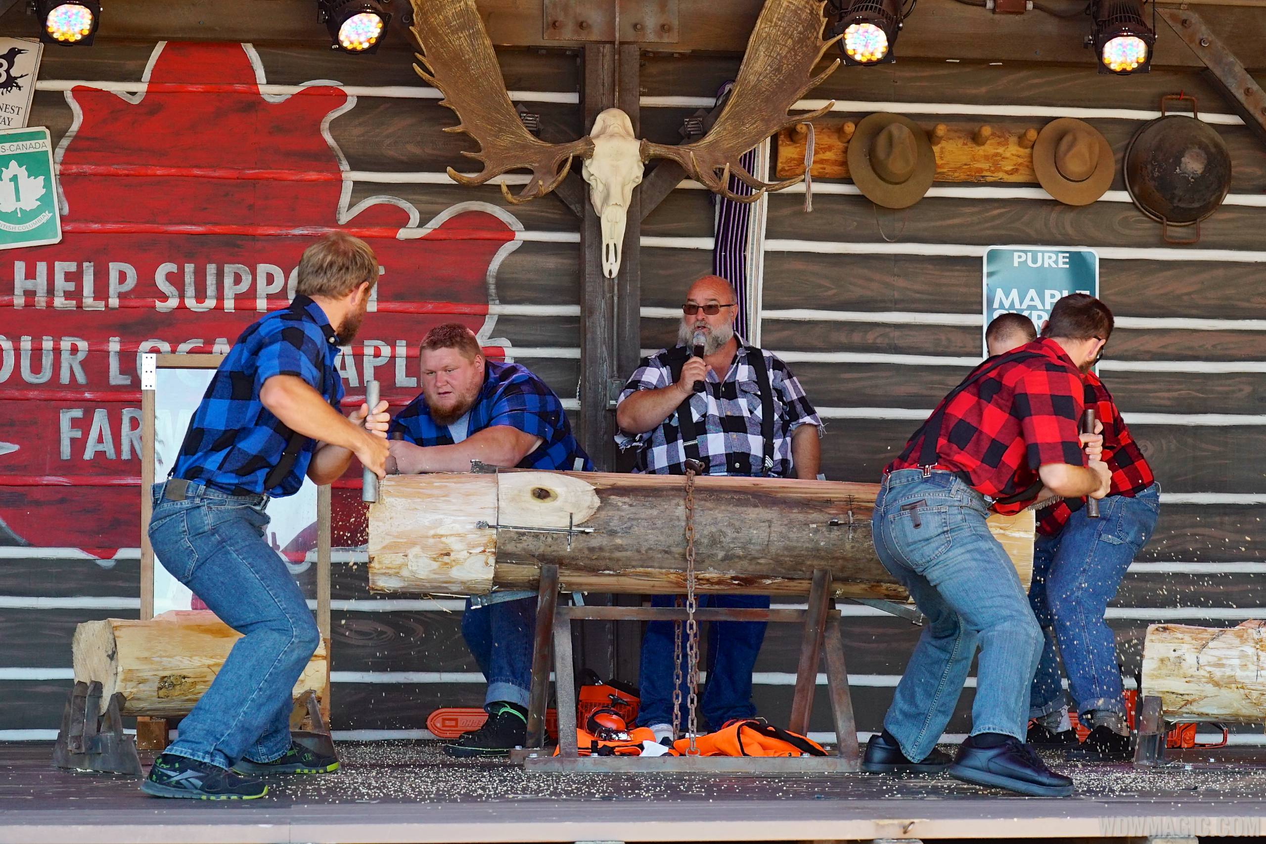 VIDEO Canadian Lumberjack Show makes its debut performance at Epcot's