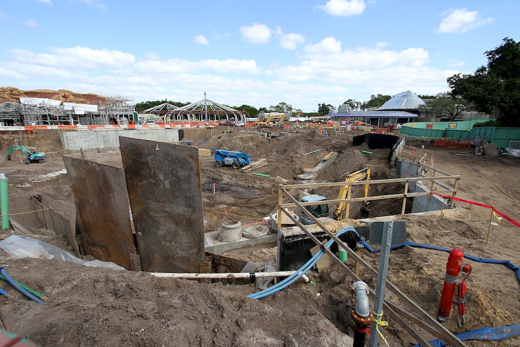 Fantasyland - Another angle looking at the Seven Dwarf's Mine Train area