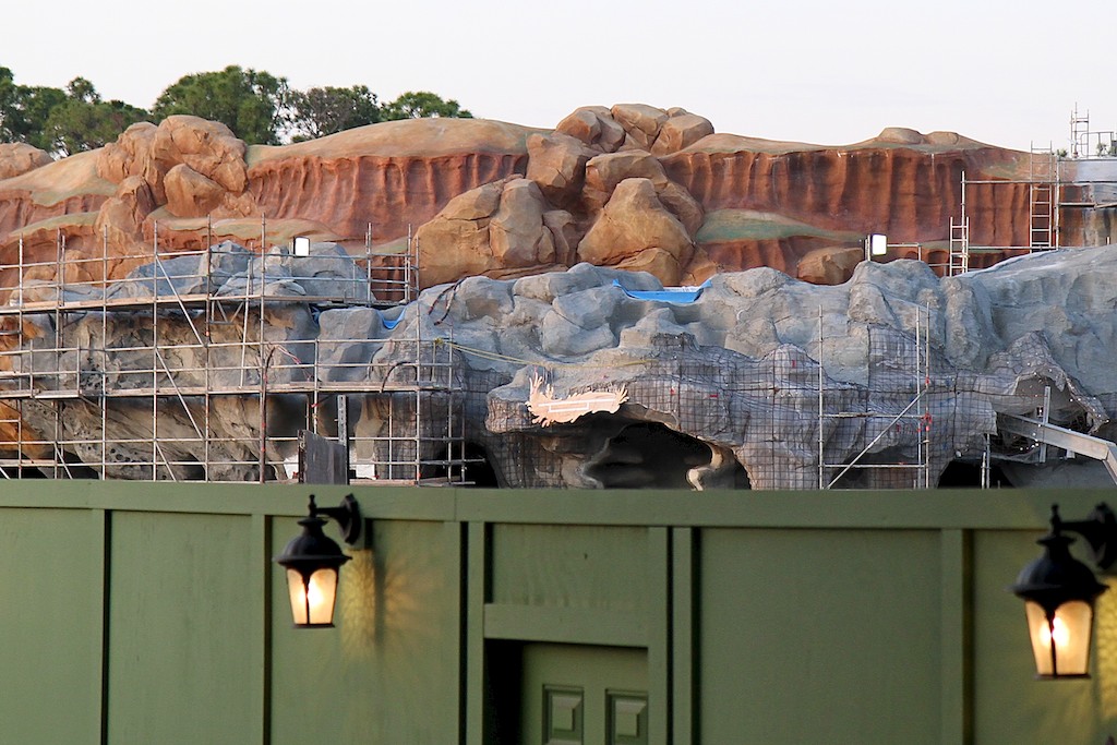 Fantasyland - Signage appears to be going up over the entrance to Scuttles Scavenger Hunt