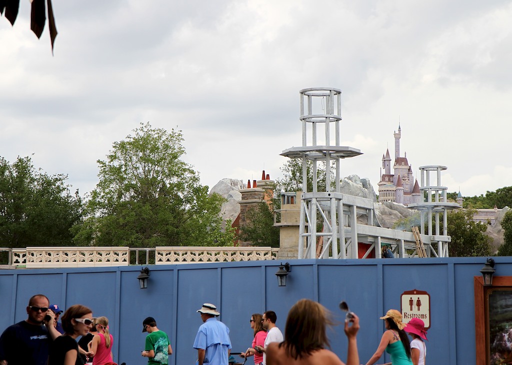 Fantasyland - The second side of the castle wall now visible