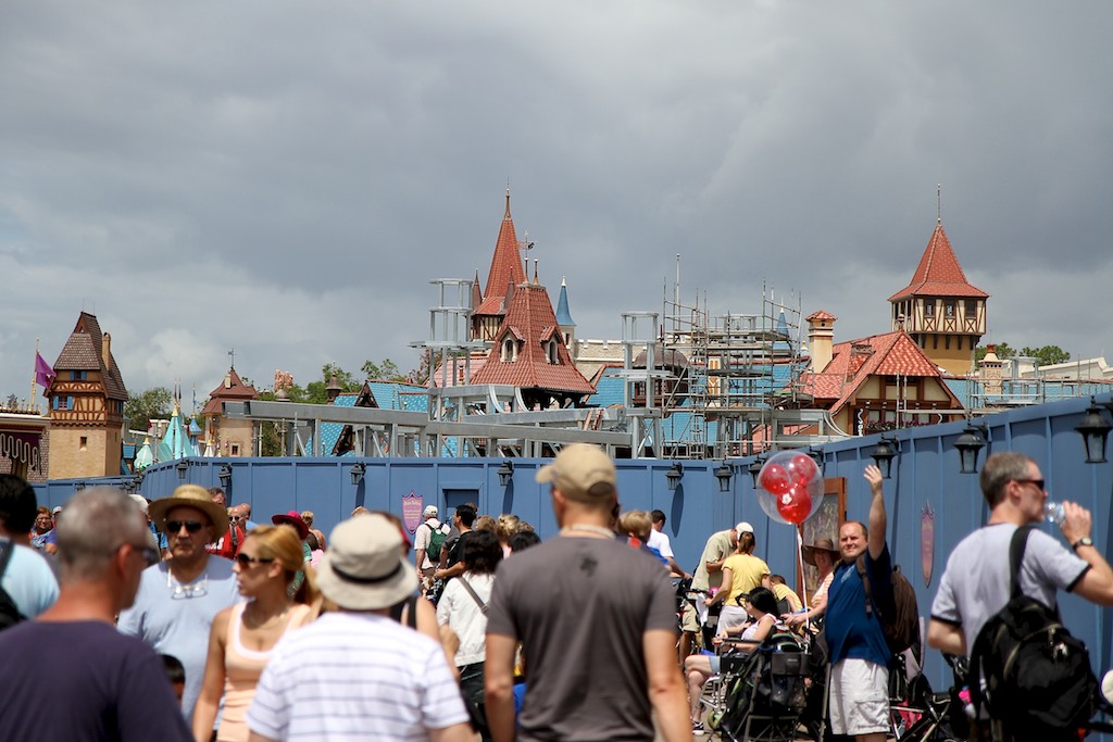 Fantasyland - The castle wall complex - the entrance to the new Fantasyland Forest