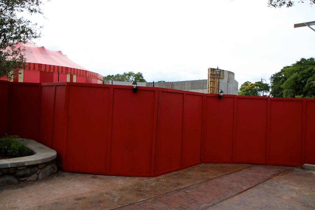 Fantasyland - The third circus tent big top under construction in Storybook Circus