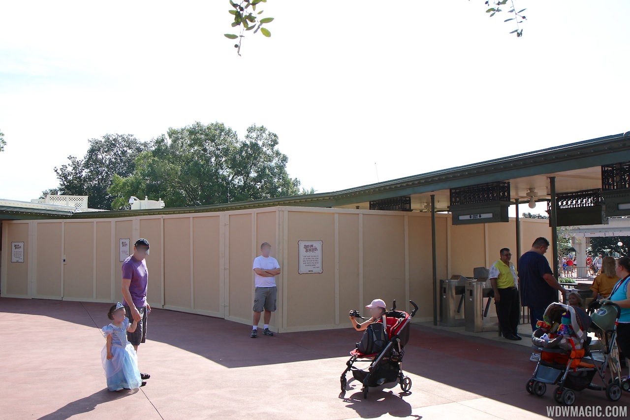 Magic Kingdom - Magic Kingdom turnstile area construction - RFID