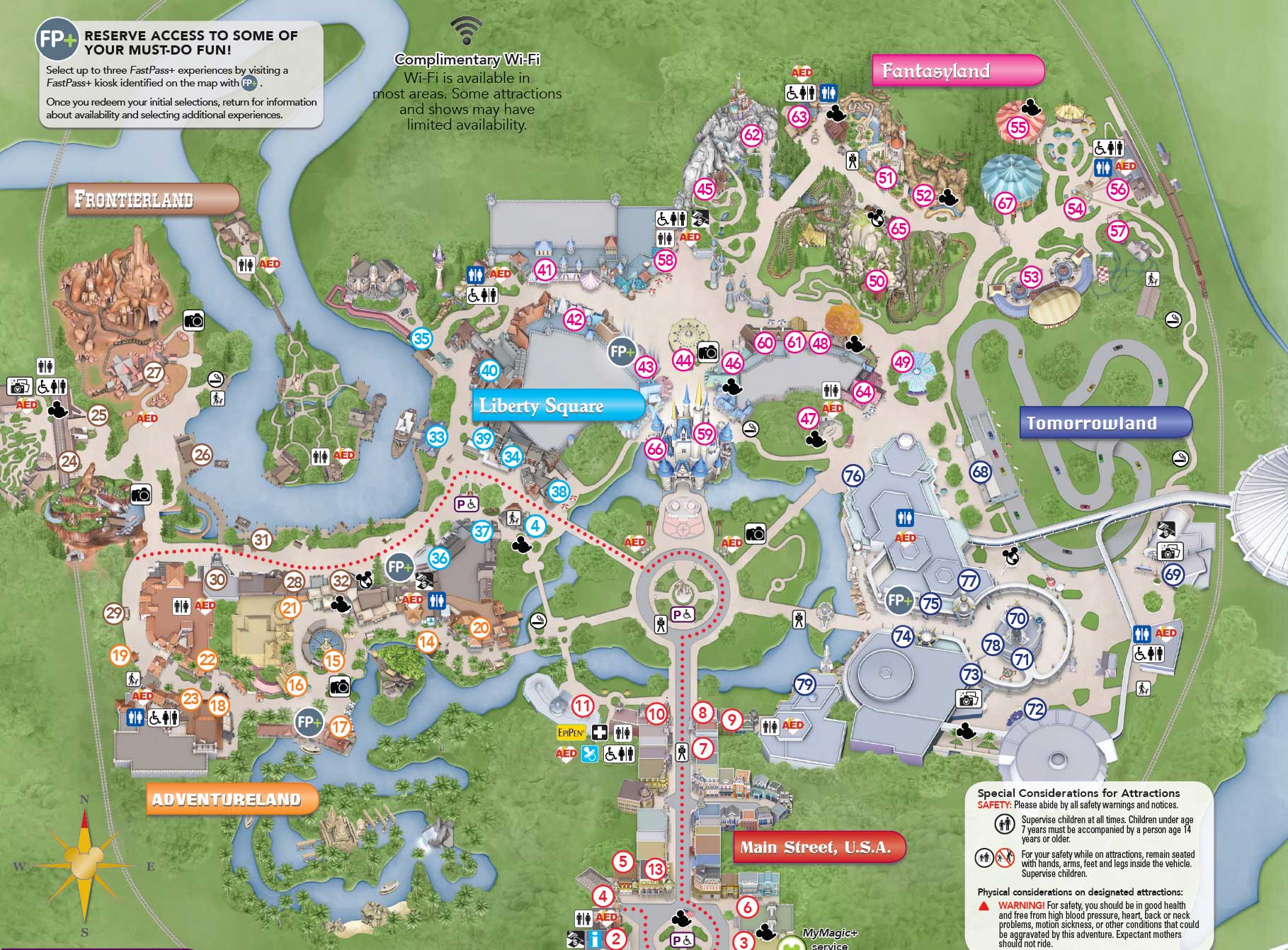 PHOTOS New Magic Kingdom guide map shows changes to the hub area