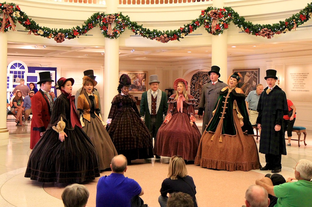Holiday performance in the American Adventure Rotunda