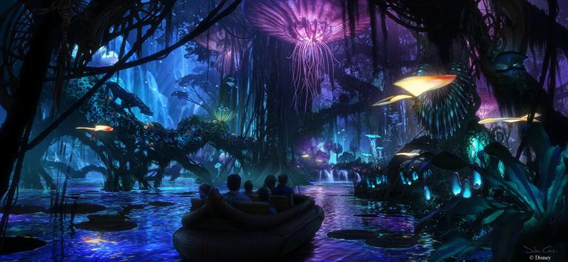 Early Na'vi River Journey concept art