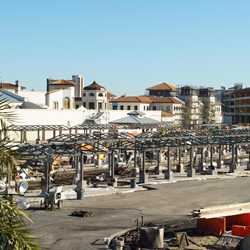 The Town Center construction at Disney Springs