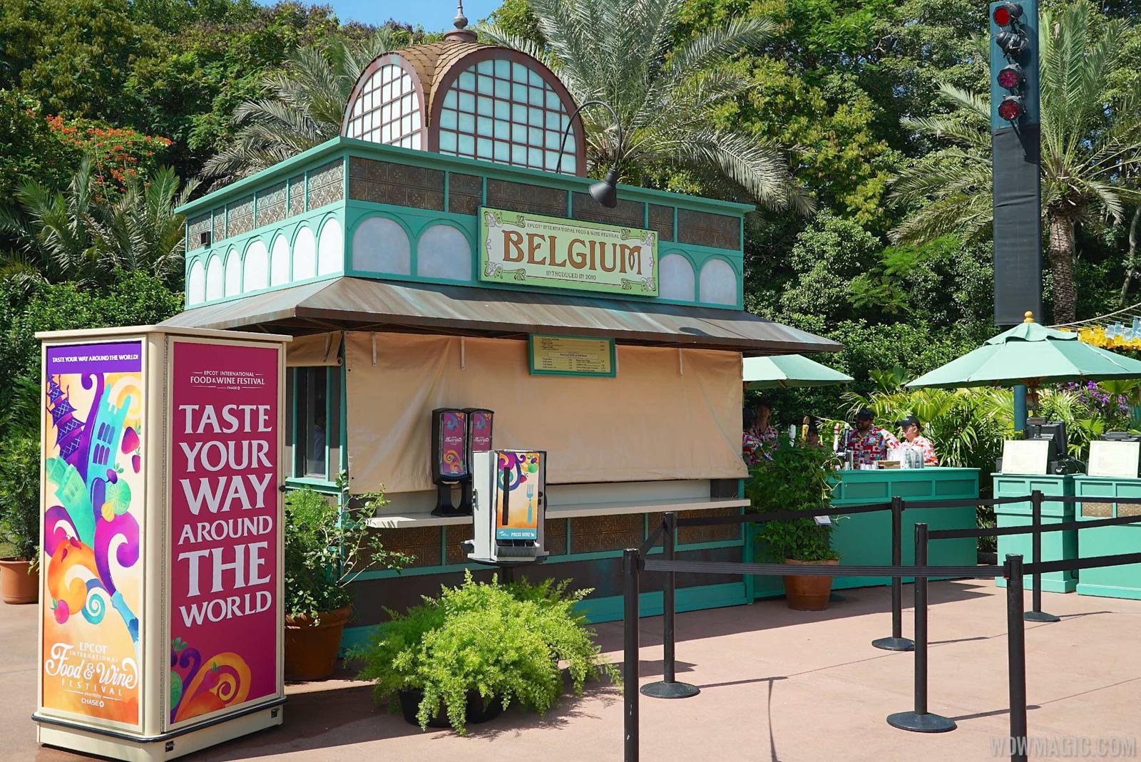 Belgium Food and Wine kiosk