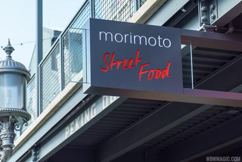 Morimoto Street Food sign