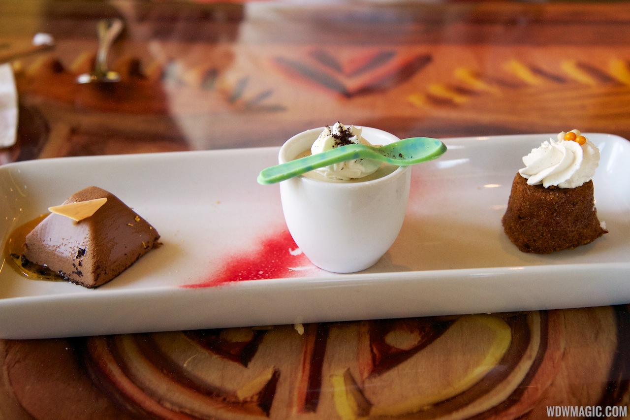 Sanaa - Sanaa lunch - Dessert Trio (Carrot Halva Cake, Chocolate Moose, Chai Cream)