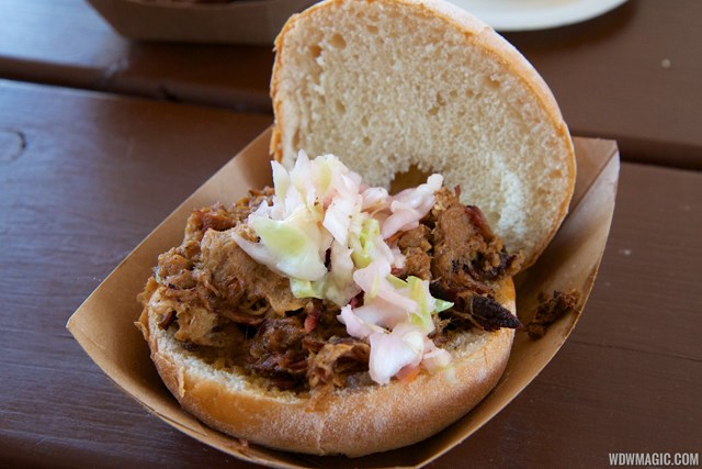 2014 Epcot Flower and Garden Festival Outdoor Kitchen kiosk - The Smokehouse American Adventure - Pulled Pig Slider $5.75 2014 Epcot Flower and Garden Festival Outdoor Kitchen kiosk - The Smokehouse American Adventure - Pulled Pig Slider $5.75
