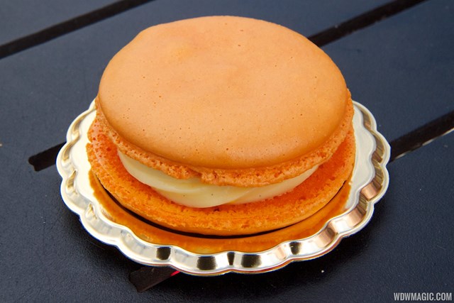 2014 Epcot Flower and Garden Festival Outdoor Kitchen kiosk - Fleur de Lys France - Macaron a la Fleur d' Oranger $5.00 2014 Epcot Flower and Garden Festival Outdoor Kitchen kiosk - Fleur de Lys France - Macaron a la Fleur d' Oranger $5.00