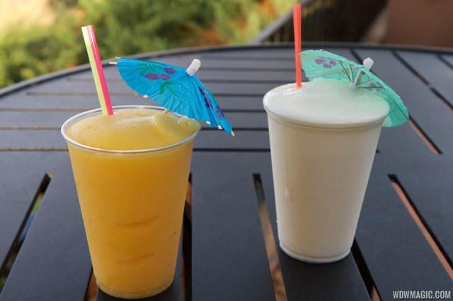 2014 Epcot Flower and Garden Festival Outdoor Kitchen kiosk - Hanami Japan - Pineapple Paradise with Yuzu Slushie and Orange Mango Slushi $8.50 each 2014 Epcot Flower and Garden Festival Outdoor Kitchen kiosk - Hanami Japan - Pineapple Paradise with Yuzu Slushie and Orange Mango Slushi $8.50 each