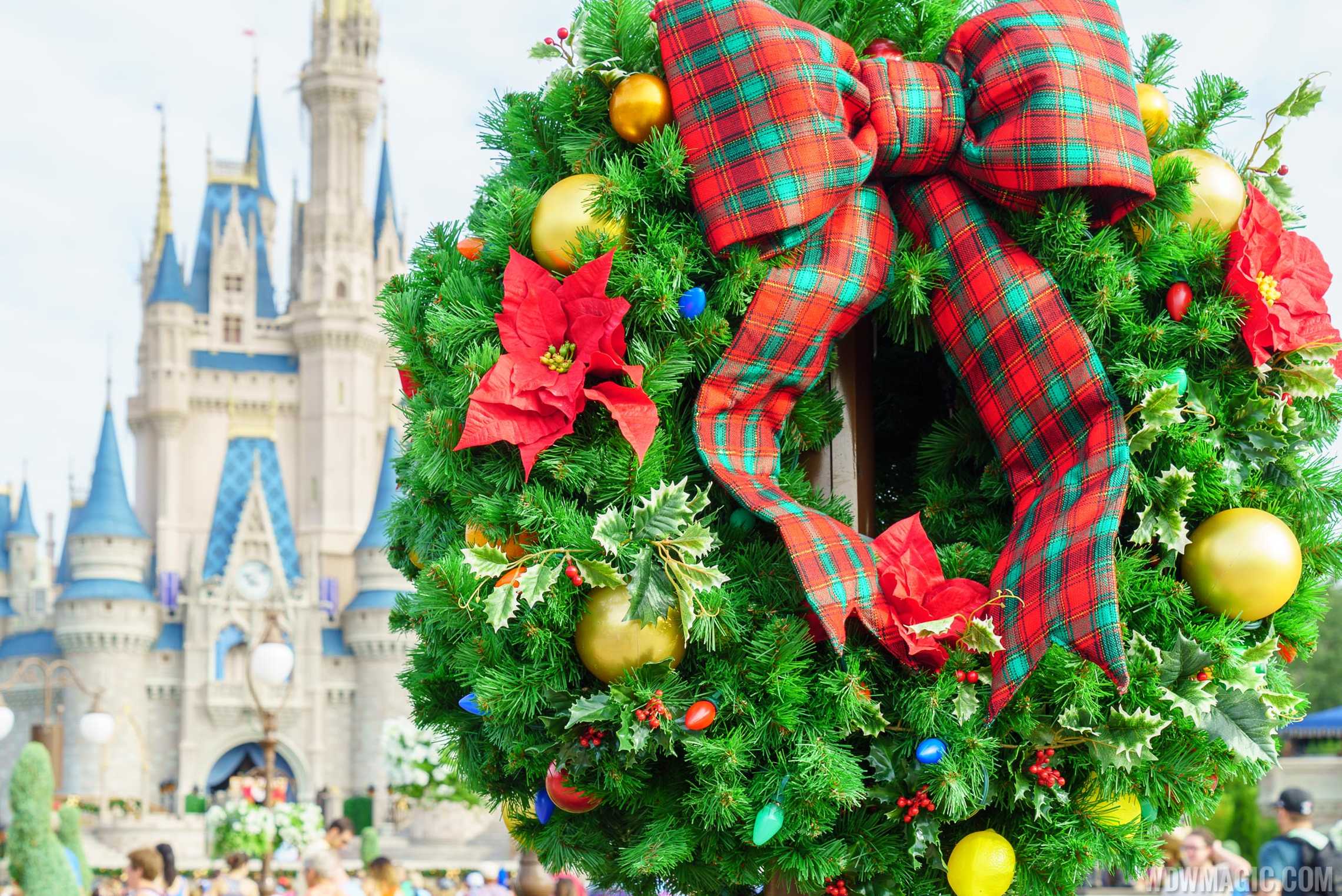 photos first look at the magic kingdom s holiday decor photos first look at the magic kingdom s holiday decor