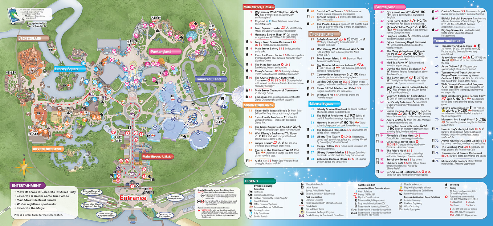 walt disney world magic kingdom park map