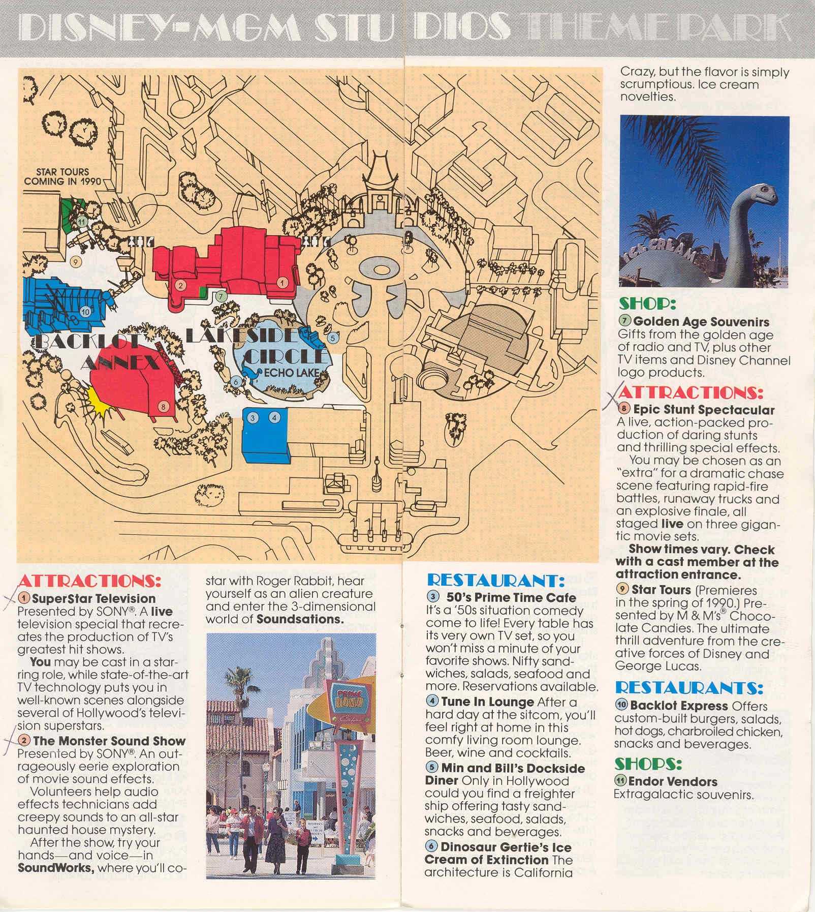 Disney Mgm Studios Guide Book 1989 Photo 12 Of 13