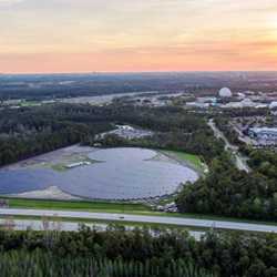 Completed Walt Disney World Solar Facility near Epcot