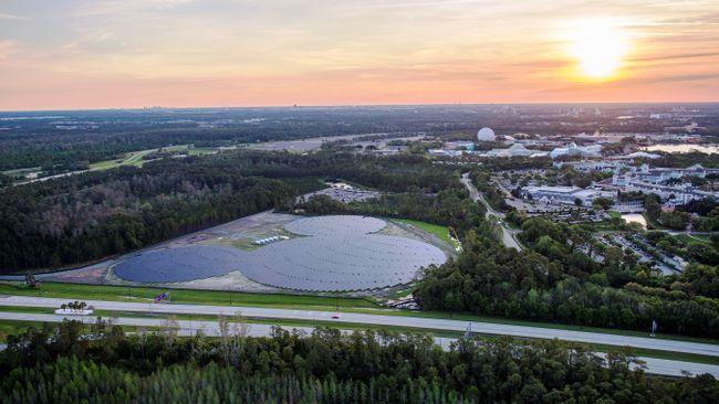 Completed Walt Disney World Solar Facility near Epcot