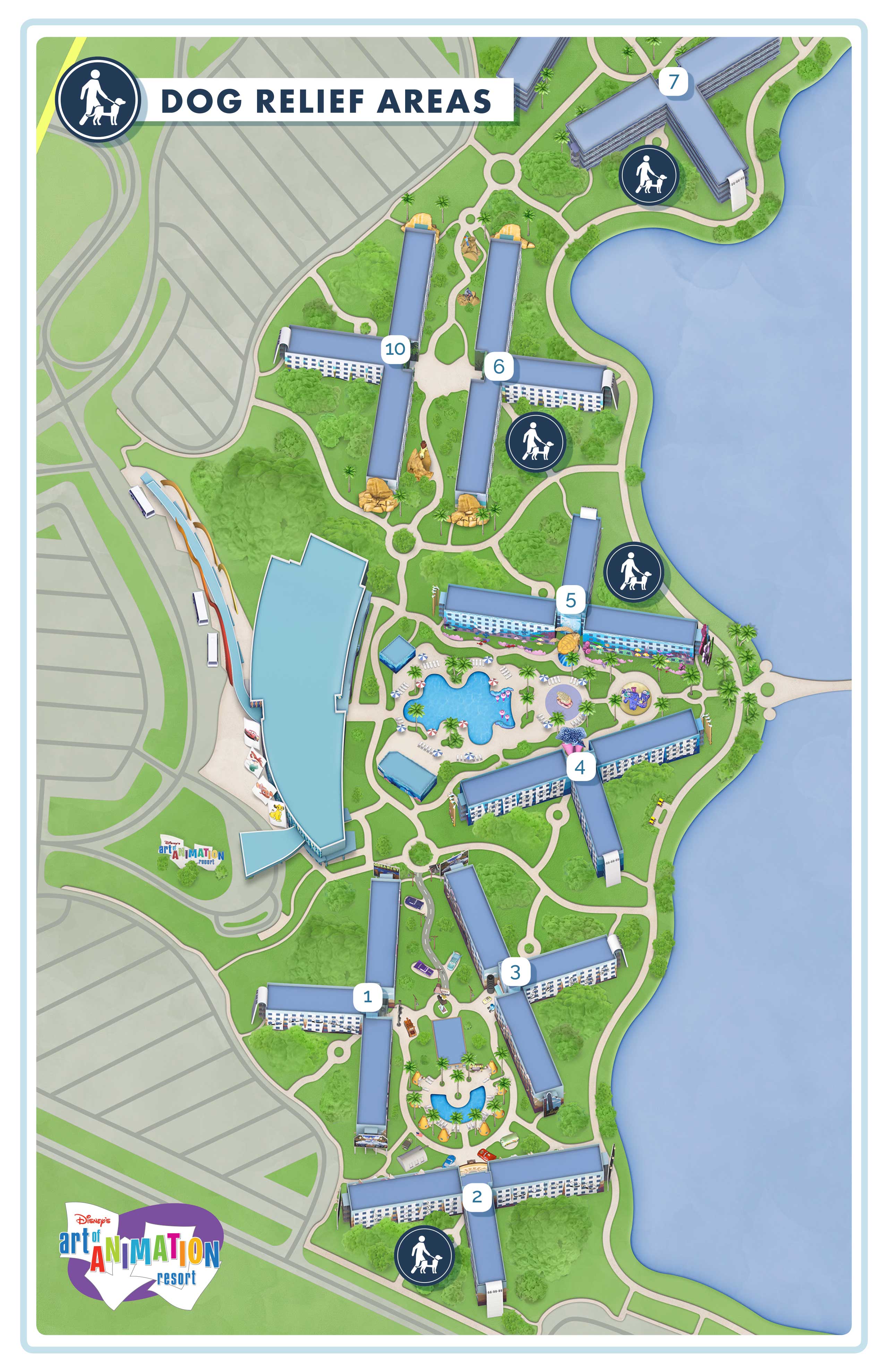 More details on Dog Policy and Dog Relief Areas at Walt Disney World