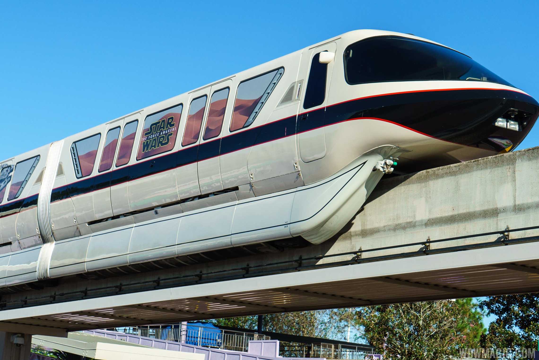 PHOTOS Monorail Black Star Wars The Force Awakens PHOTOS Monorail Black Star Wars The Force Awakens
