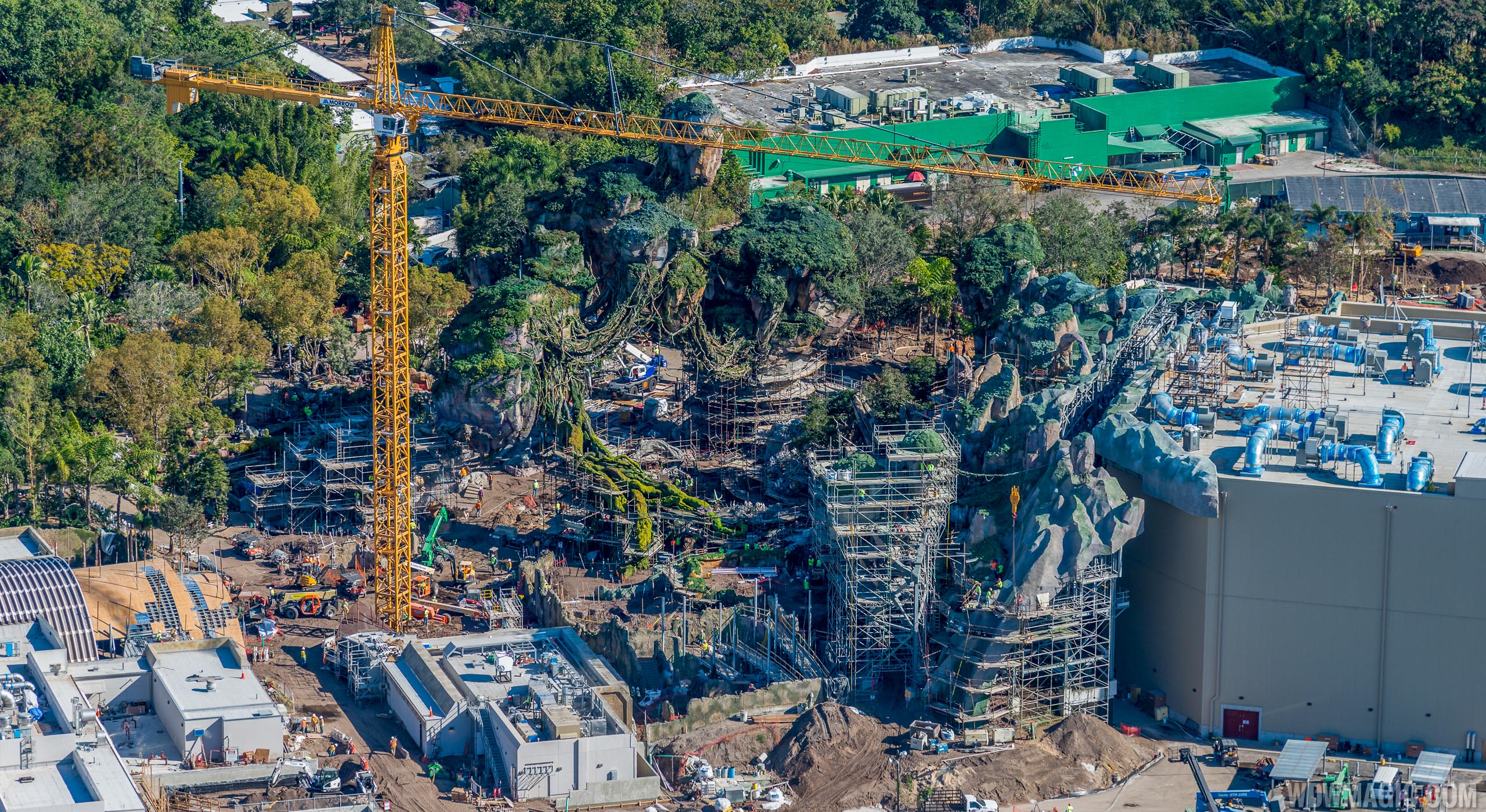 Aerial views of 'Pandora - The World of Avatar'