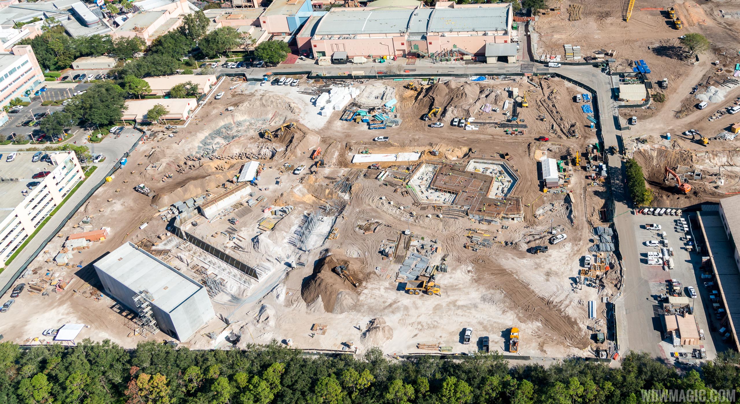See Toy Story Land construction from the air